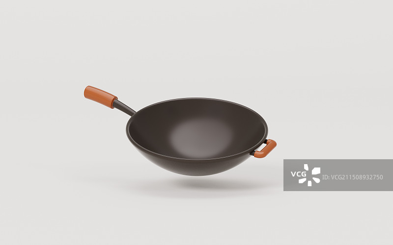 厨房用具炒锅3D渲染图片素材