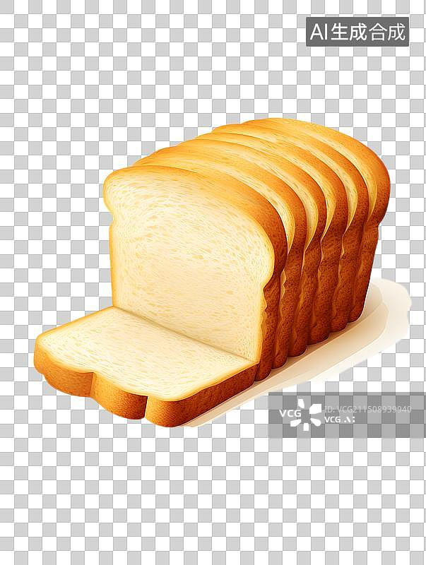 【AI数字艺术】全麦面包片图片素材