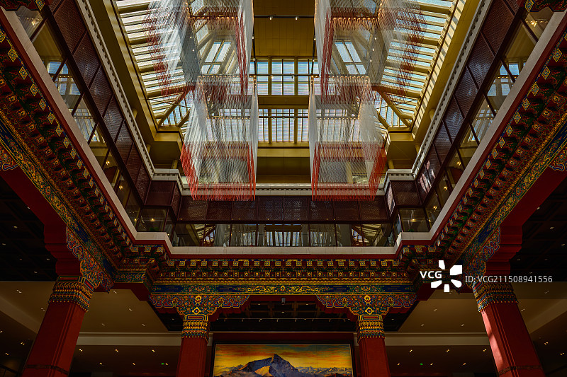 西藏博物馆内景图片素材