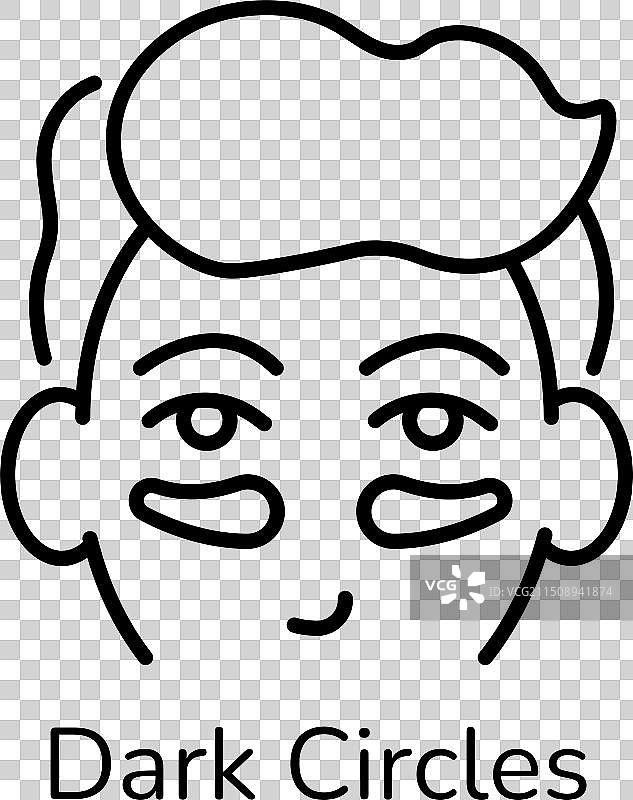 黑眼圈图片素材