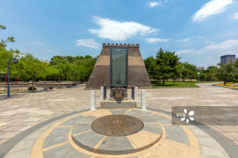 河北邯郸丛台公园武灵丛台遗址图片素材