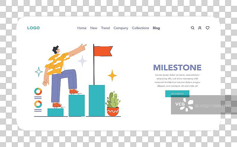 成就与进步概念图图片素材