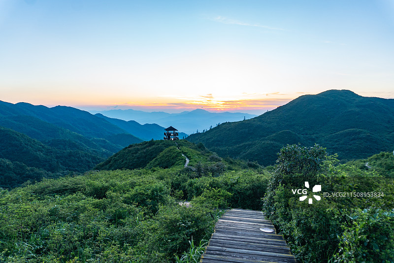 航拍湖南长沙浏阳大围山景区图片素材