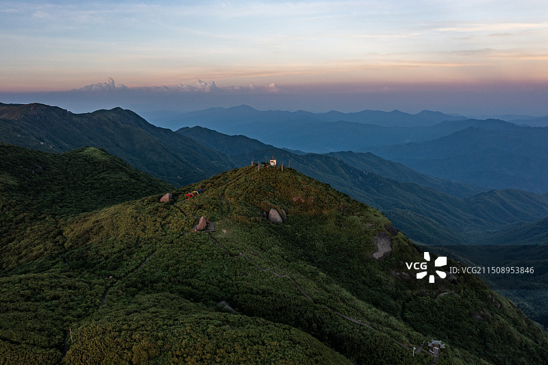 航拍湖南长沙浏阳大围山景区图片素材