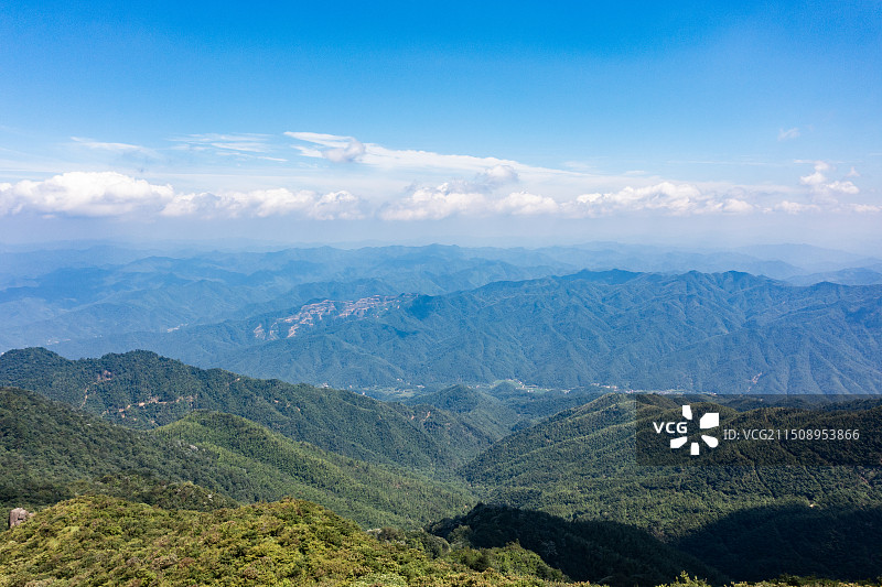 航拍湖南长沙浏阳大围山景区图片素材