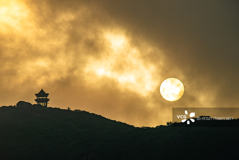 航拍湖南长沙浏阳大围山景区图片素材