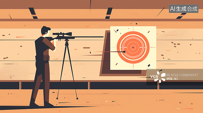 【AI数字艺术】射击比赛图片素材