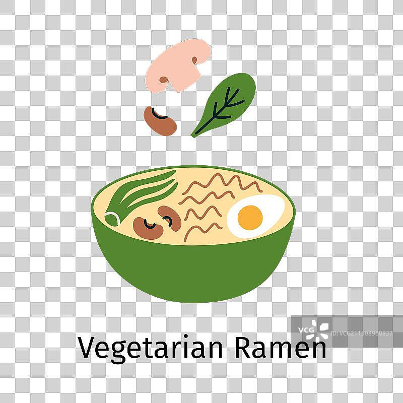 素食拉面图片素材