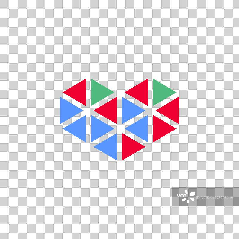 心形图标或情人节符号图片素材