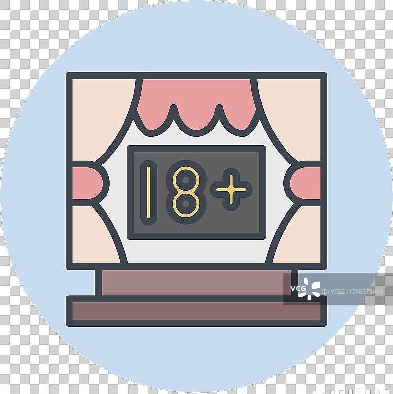 剧院渐变符号颜色图标图片素材