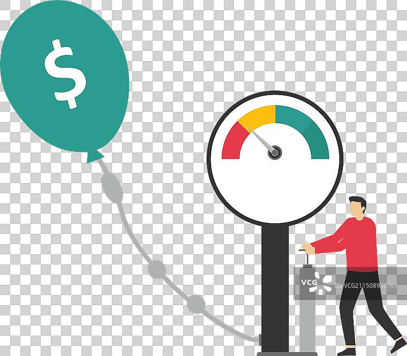 消费者物价指数通货膨胀指标测量图片素材