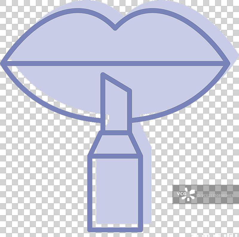 化妆品唇线笔相关符号图标图片素材