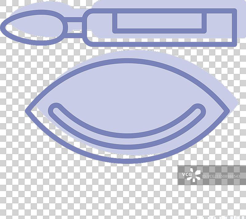 化妆品相关的双色眼线笔图标图片素材