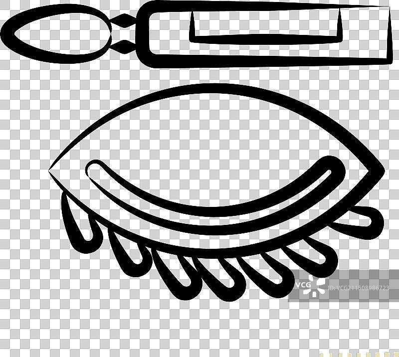 化妆手绘眼线笔图标图片素材