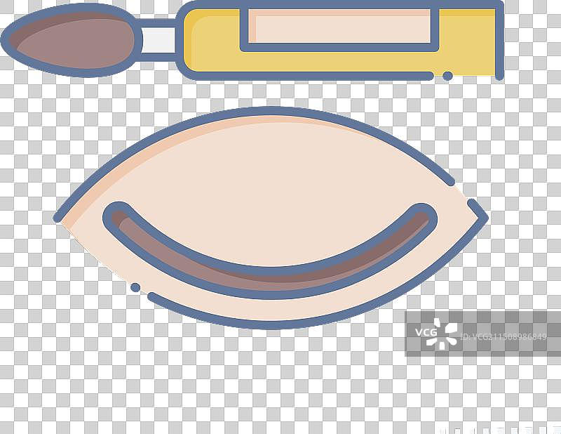 化妆眼线笔涂鸦图标图片素材