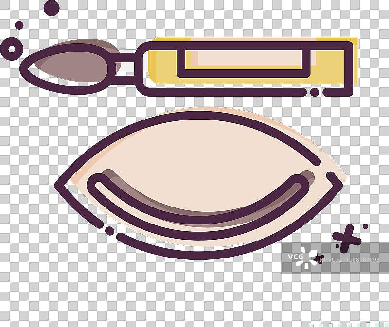 化妆品符号相关眼线笔图标图片素材