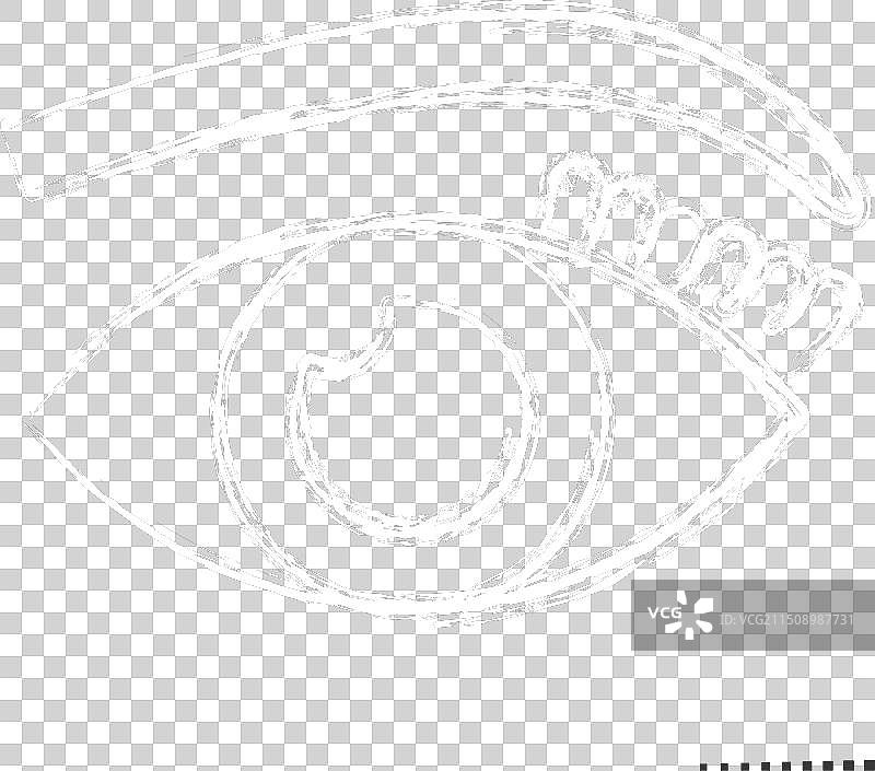 化妆睫毛相关符号粉笔图标图片素材