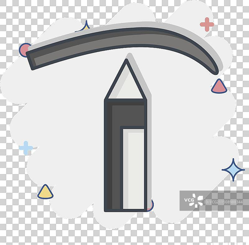 化妆品符号相关眉笔图标图片素材