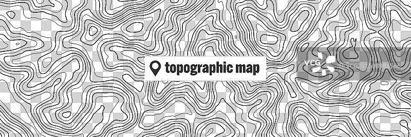 带等高线的地形图图片素材