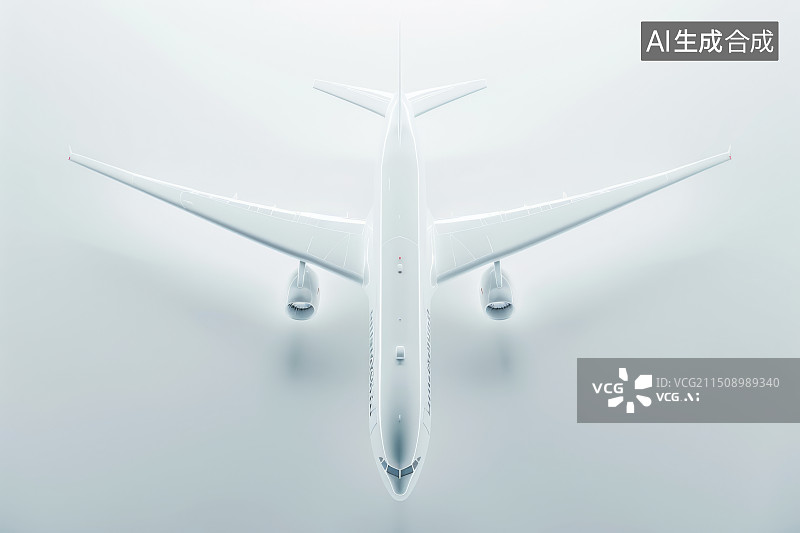 【AI数字艺术】坐飞机值机白色模型玻璃质感图片素材