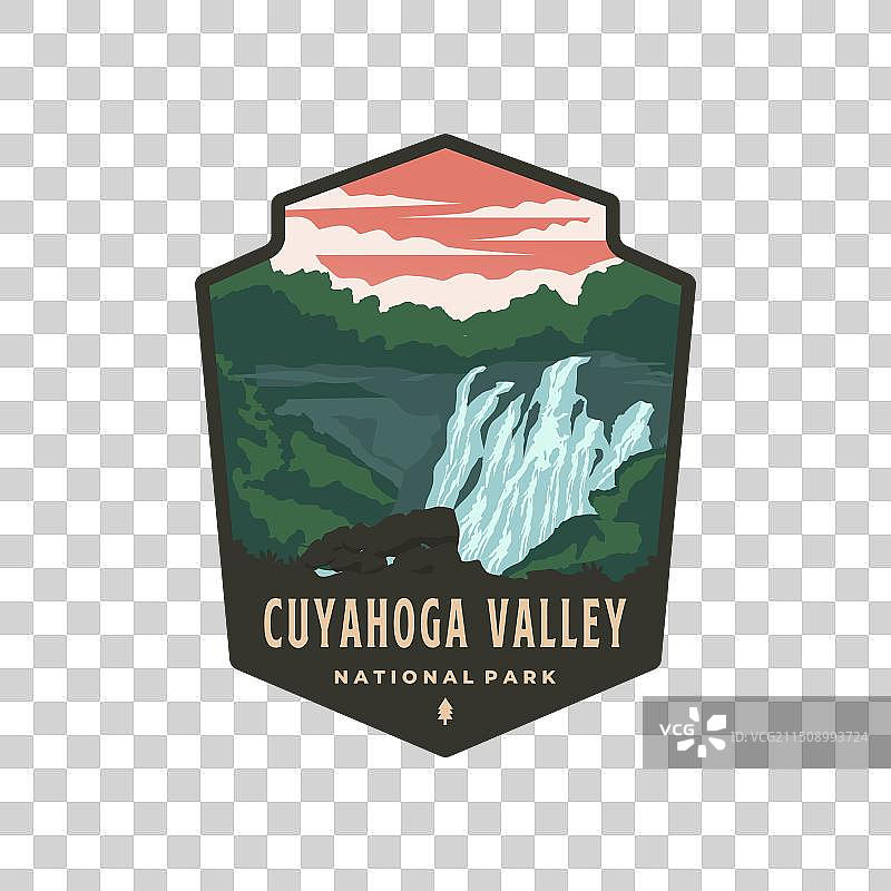 库雅荷加谷国家公园复古标志图片素材