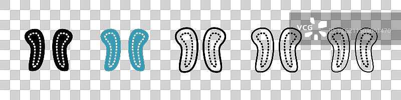 鞋底图标图片素材