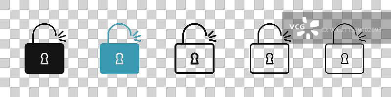 解锁图标图片素材