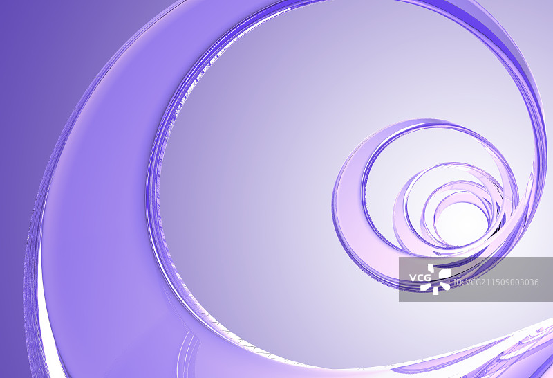 淡紫色的优美曲线玻璃几何图形元素图片素材
