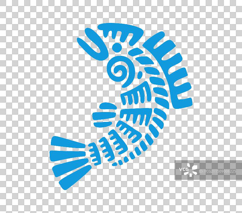 玛雅阿兹特克图腾鱼符号古代部落图标图片素材