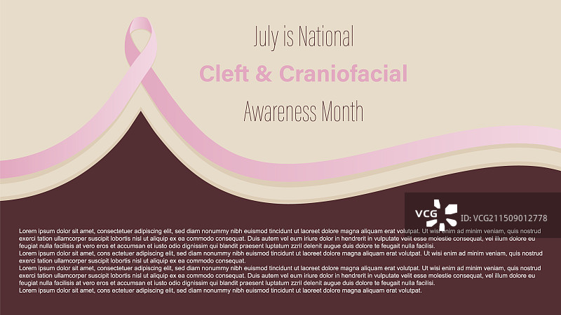 唇腭裂和颅面意识月图片素材