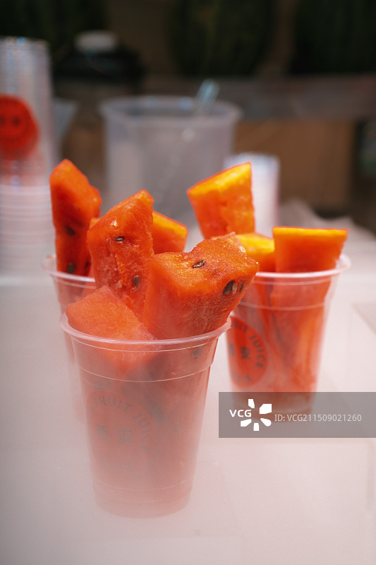 夏日西瓜冰饮图片素材