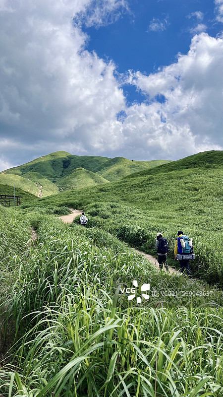 武功山重装徒步图片素材