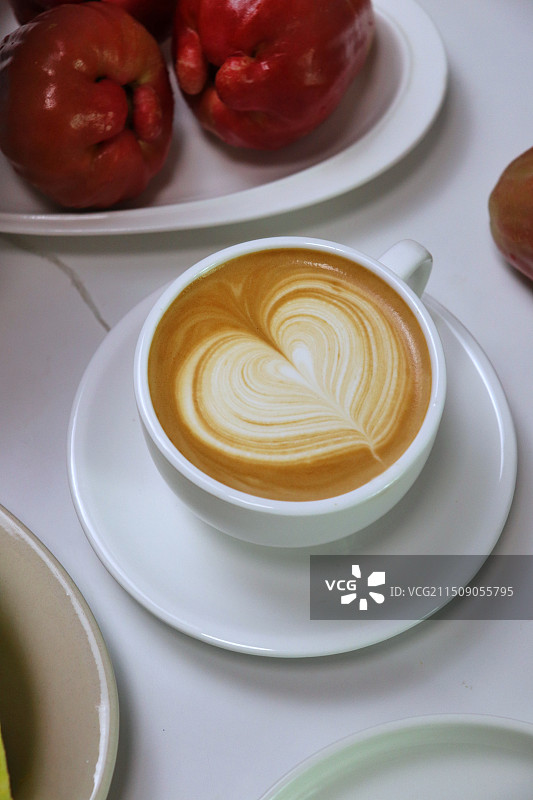 拿铁咖啡图片素材