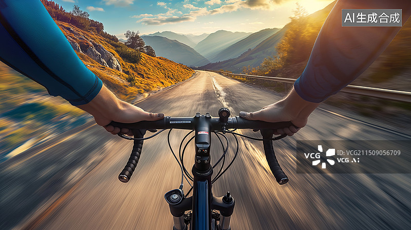 【AI数字艺术】体育运动自行车比赛图片素材