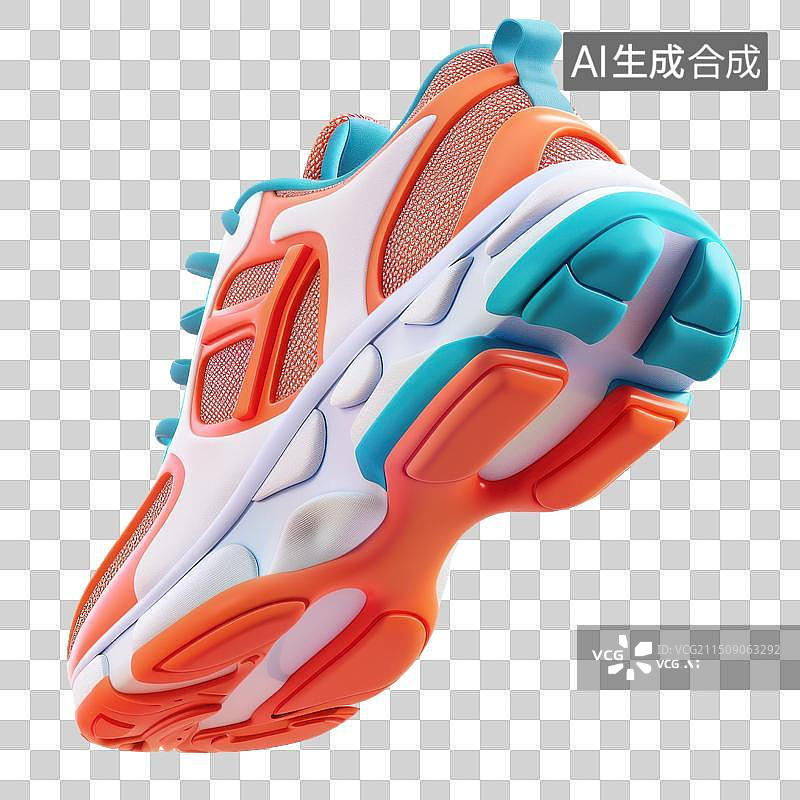 【AI数字艺术】3D渲染运动鞋图片素材