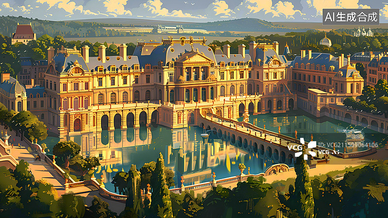 【AI数字艺术】艺术浪漫之都巴黎风光图片素材