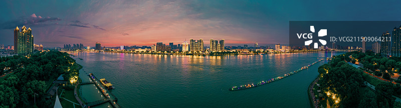 松江中路江畔全景图片素材