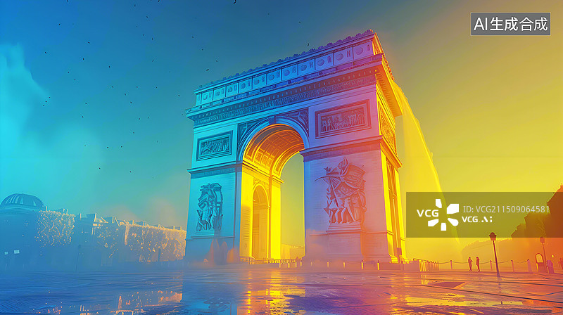 【AI数字艺术】艺术浪漫之都巴黎风光图片素材