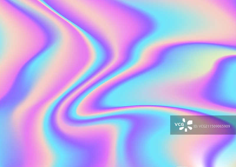 全息彩虹箔背景波浪渐变图片素材