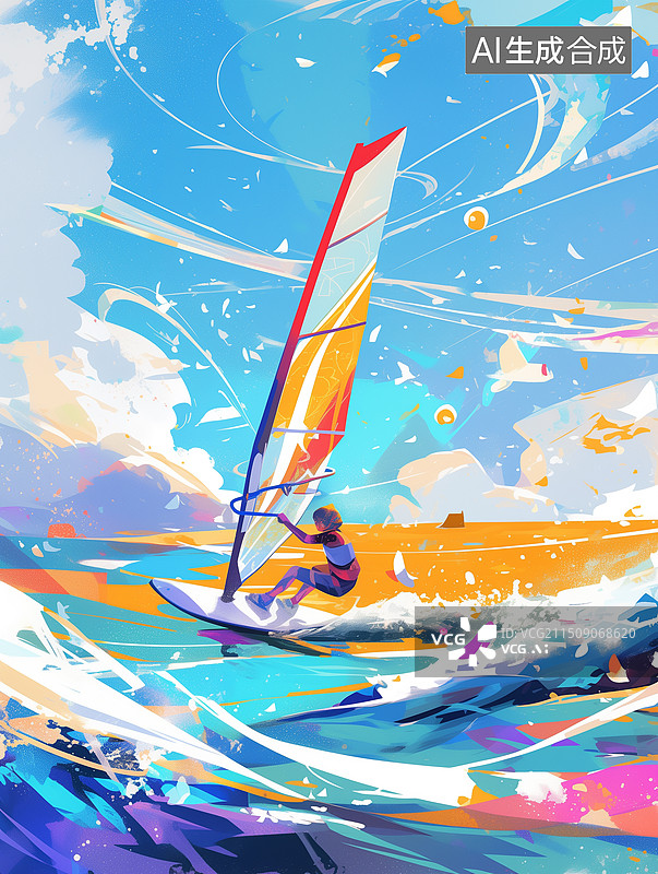 【AI数字艺术】运动项目图片素材