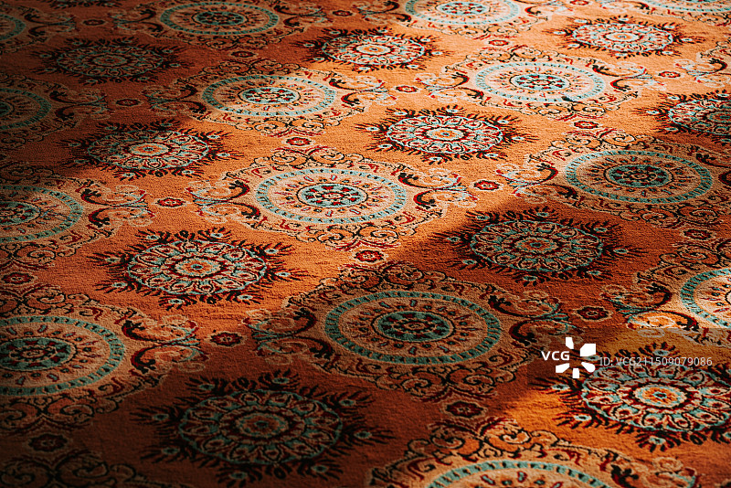 新疆库车王府西域文化地毯装饰图片素材