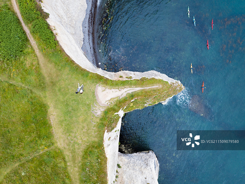 英国侏罗纪白崖图片素材