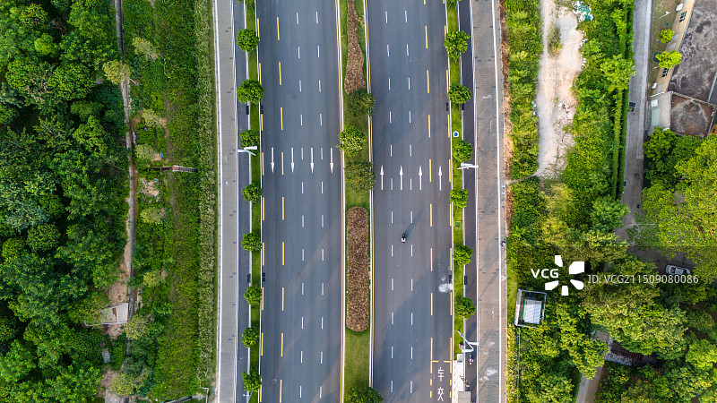 深圳市光明区科学大道航拍图图片素材