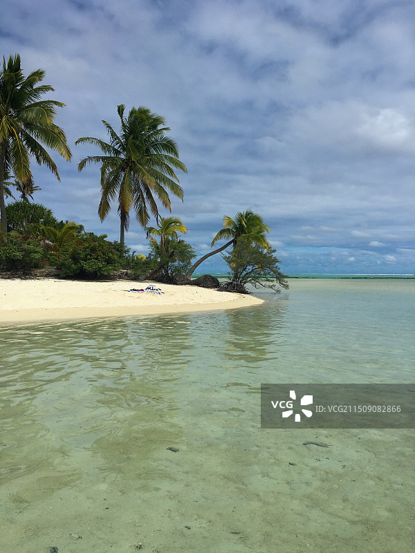 库克群岛海岛落日图片素材