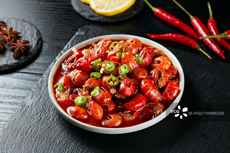 麻辣虾球图片素材