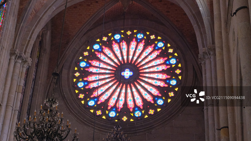 广州圣心大教堂室内图片素材