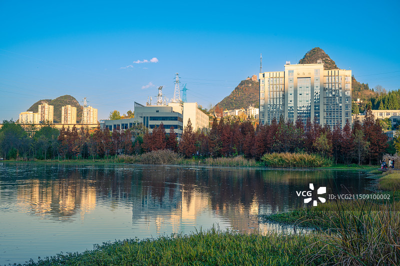 六盘水明湖国家湿地公园图片素材