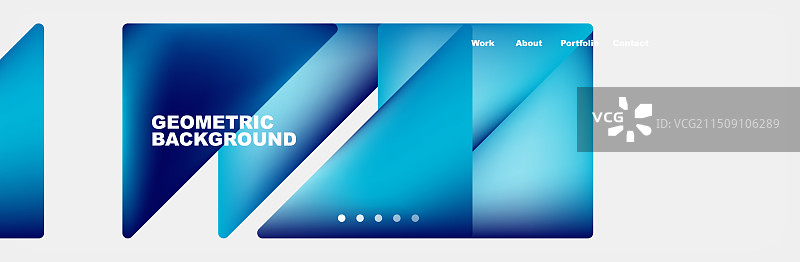 渐变三角形构图，亮色流体图片素材