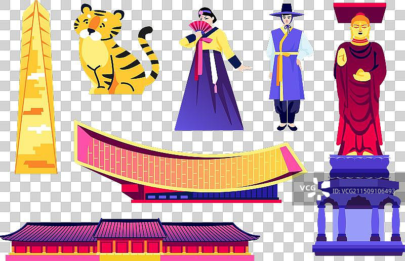 欢迎来到韩国扁平设计风格物体图片素材