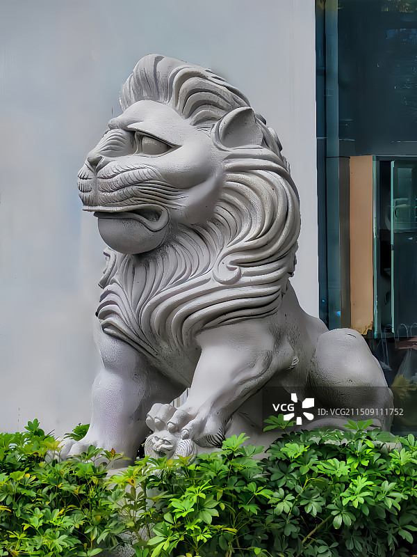 石头狮子2图片素材